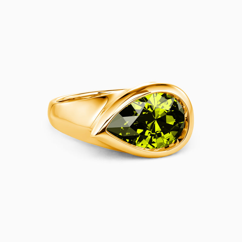 The Naomi 14K Gold Green Diamond
