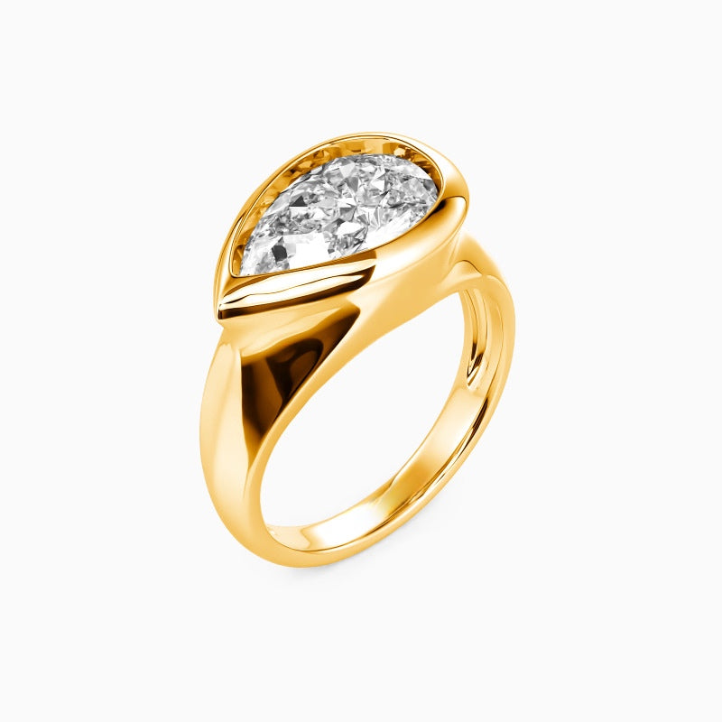 The Naomi 14K Gold White Diamond